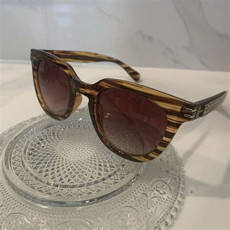 Vintage Versace Brown Sunglasses Frames Italia 1969 Authentic